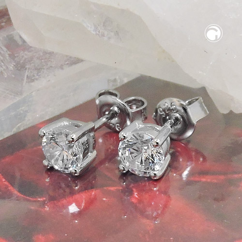 Studs zirconia Silver 925