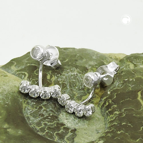 Studs zirconia Silver 925