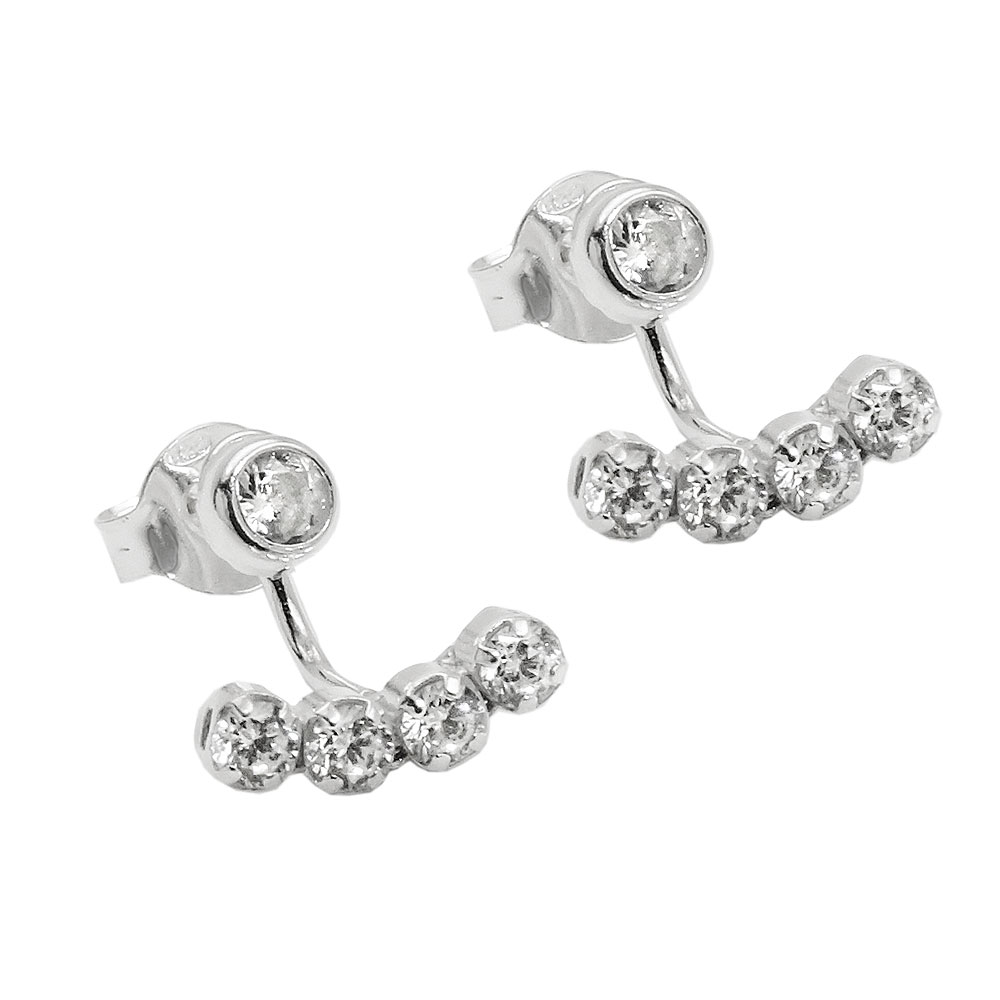 Studs zirconia Silver 925