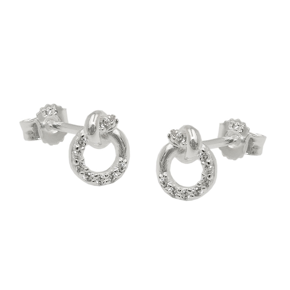 Studs zirconia Silver 925