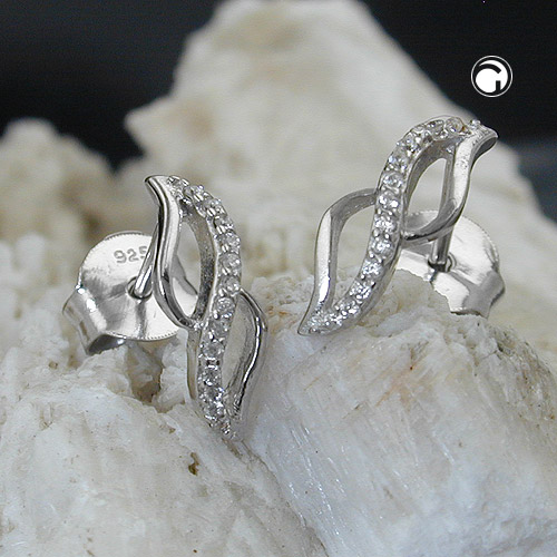 Studs zirconia Silver 925