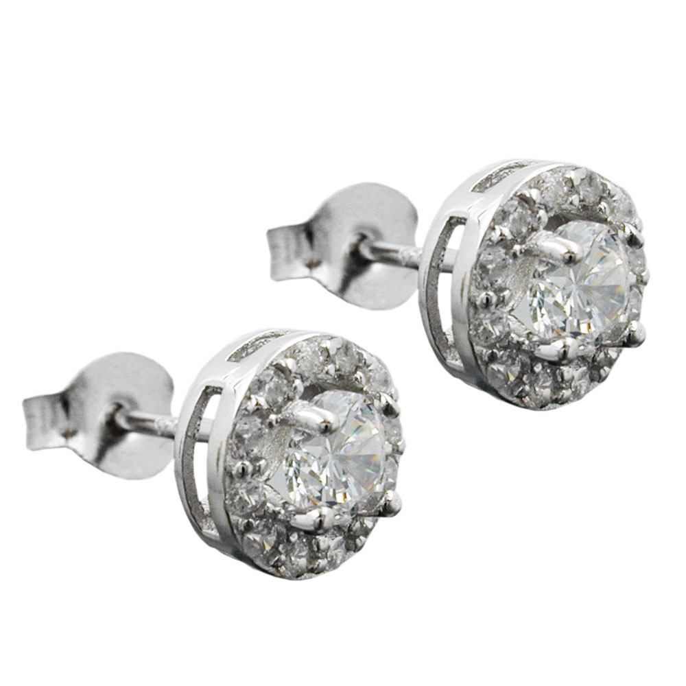 Studs zirconia Silver 925