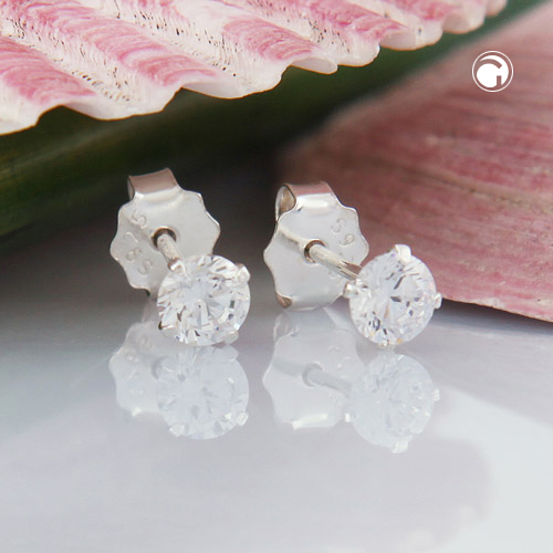 Studs zirconia Silver 925