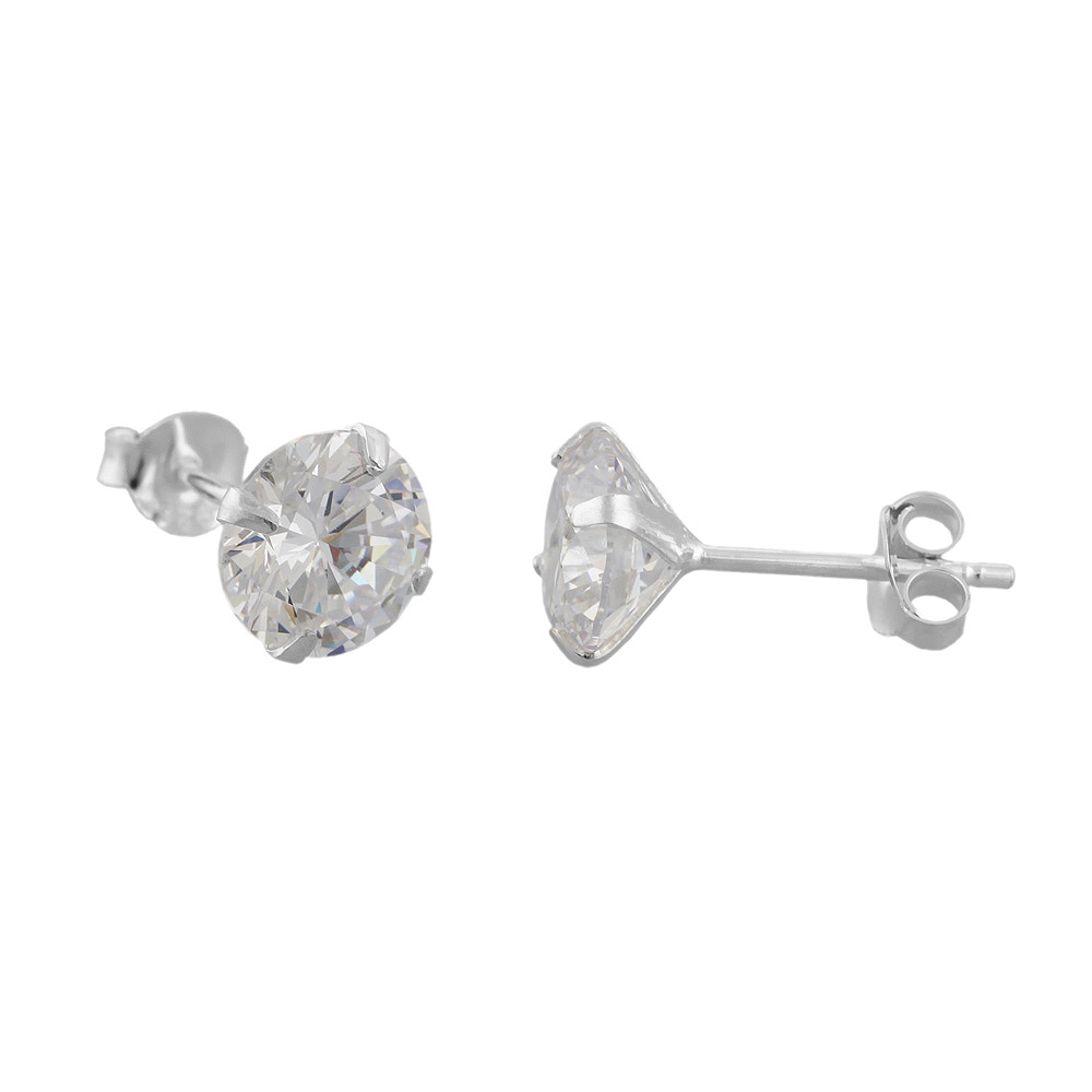 Studs zirconia Silver 925