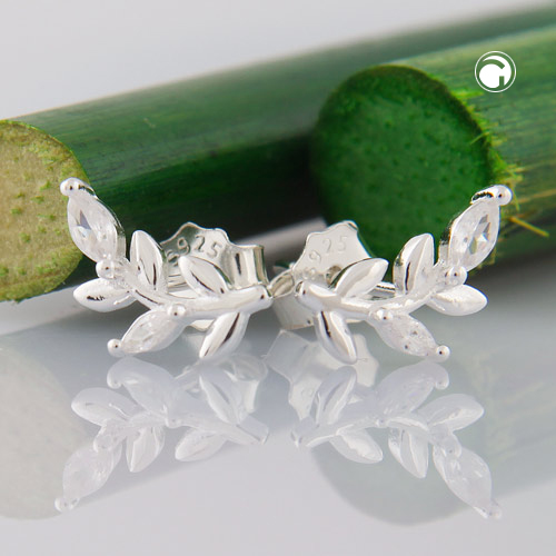 Studs zirconia Silver 925