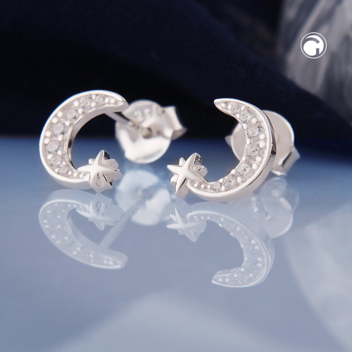 Studs zirconia Silver 925