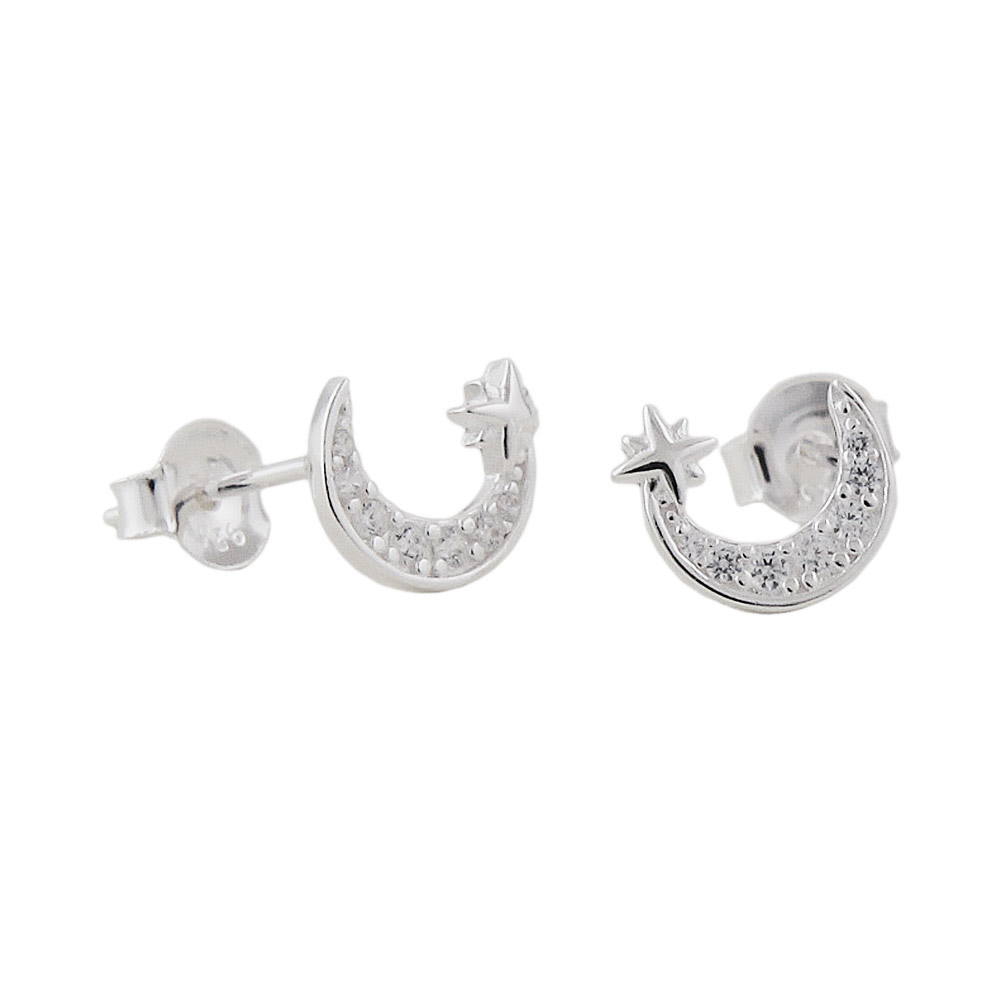 Studs zirconia Silver 925