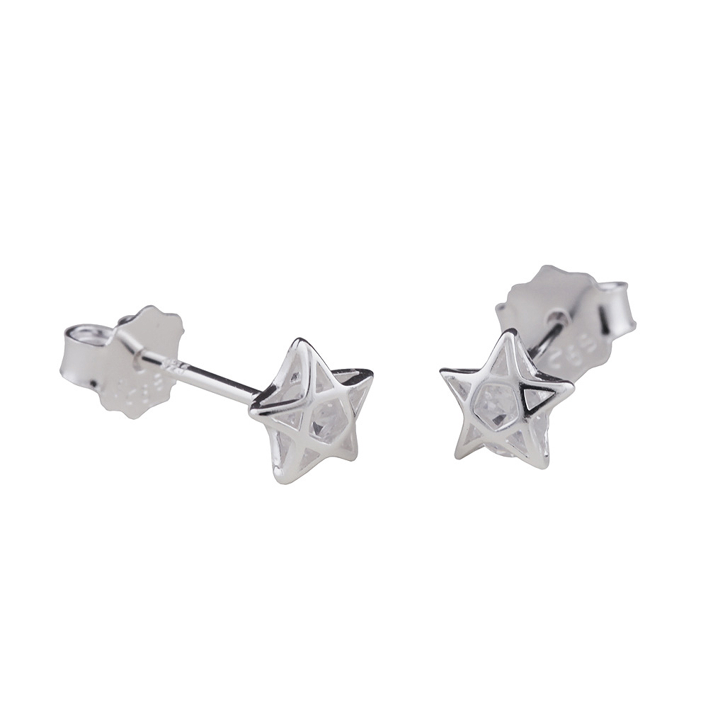 Studs zirconia Silver 925